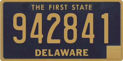 DE license plate 942841