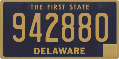 DE license plate 942880