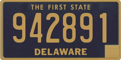 DE license plate 942891