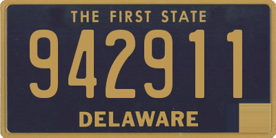DE license plate 942911