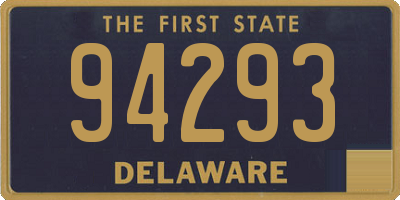 DE license plate 94293