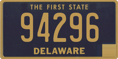 DE license plate 94296
