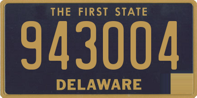 DE license plate 943004