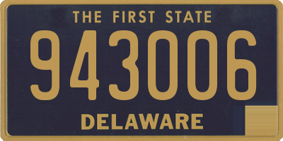 DE license plate 943006