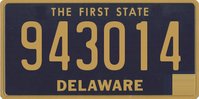 DE license plate 943014