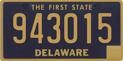 DE license plate 943015