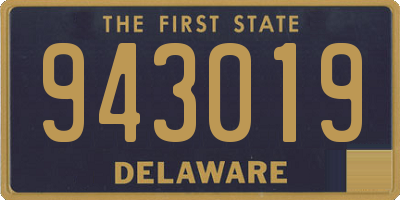 DE license plate 943019