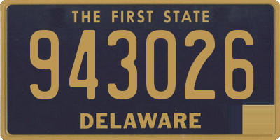 DE license plate 943026