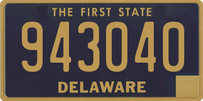 DE license plate 943040