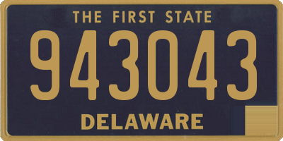 DE license plate 943043