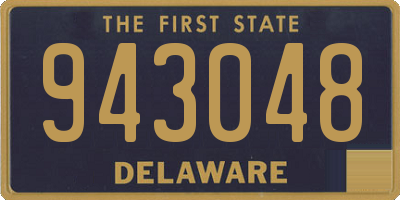 DE license plate 943048