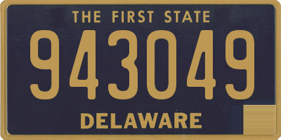 DE license plate 943049