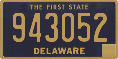 DE license plate 943052