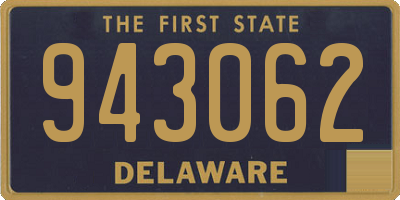 DE license plate 943062