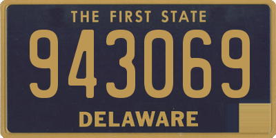 DE license plate 943069