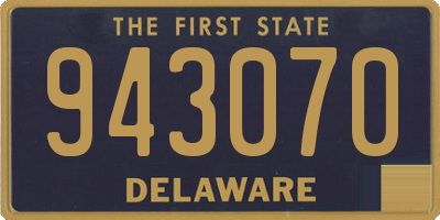 DE license plate 943070