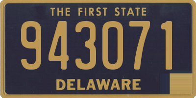 DE license plate 943071