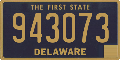DE license plate 943073