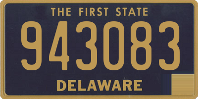 DE license plate 943083