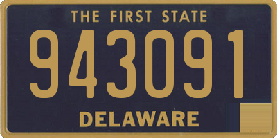 DE license plate 943091