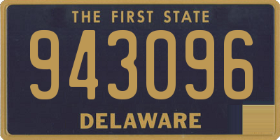DE license plate 943096