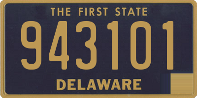 DE license plate 943101