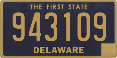 DE license plate 943109