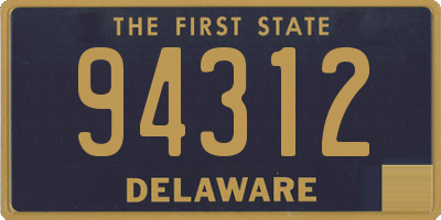 DE license plate 94312