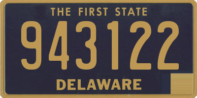 DE license plate 943122