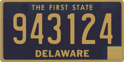 DE license plate 943124