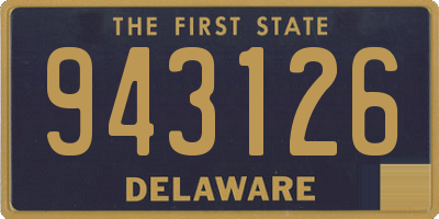DE license plate 943126