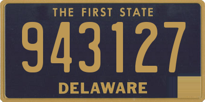 DE license plate 943127