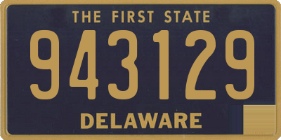 DE license plate 943129