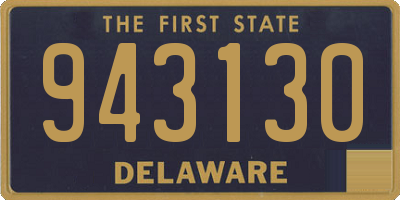 DE license plate 943130