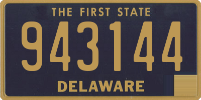 DE license plate 943144