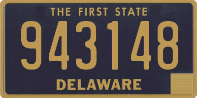 DE license plate 943148