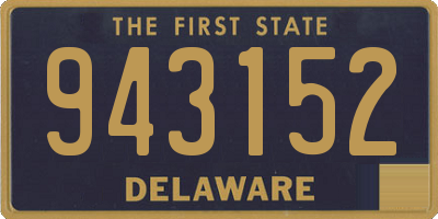 DE license plate 943152