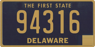 DE license plate 94316