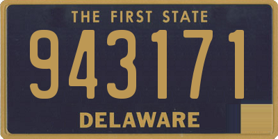 DE license plate 943171