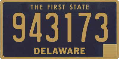 DE license plate 943173