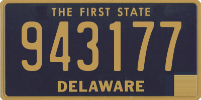 DE license plate 943177
