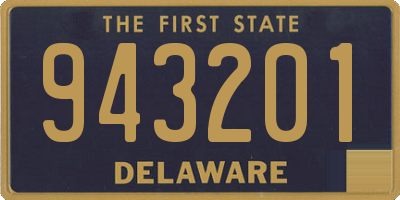 DE license plate 943201