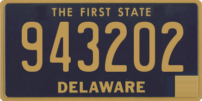 DE license plate 943202
