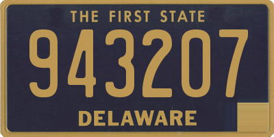 DE license plate 943207