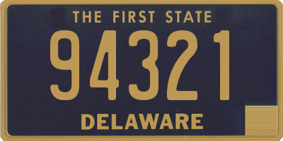 DE license plate 94321