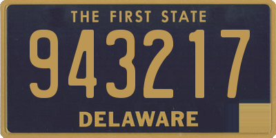 DE license plate 943217