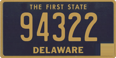 DE license plate 94322