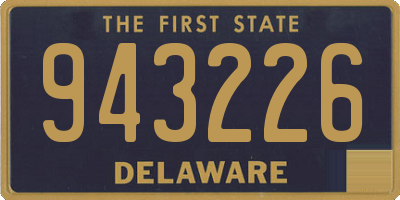 DE license plate 943226