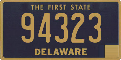 DE license plate 94323