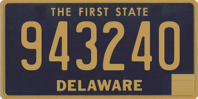 DE license plate 943240